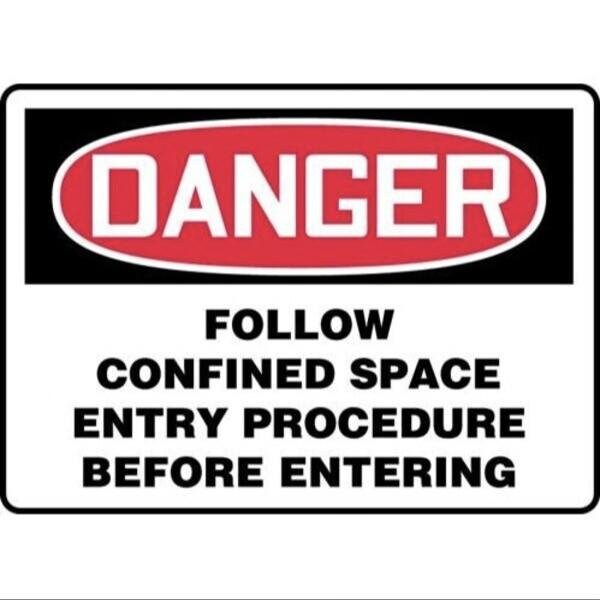 Accuform OSHA DANGER SAFETY SIGN FOLLOW MCSP044XP MCSP044XP - main